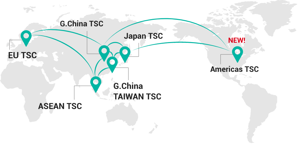 世界のTSC拠点